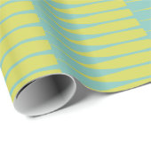 Strippapier für Stripteppiche aus Aqua Chartreuse Geschenkpapier (Rolleneckpunkt)
