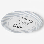 Stripped Vatertag Paper Teller (Schrägansicht)