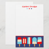 Strippenbeläge, Personalisiert Stationierung Briefpapier (Vorne/Hinten)