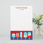 Strippenbeläge, Personalisiert Stationierung Briefpapier (Stehend Vorderseite)