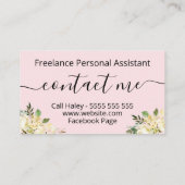 Strippengrün Zuhause-Organisator und Entfrostungsm Visitenkarte (Rückseite)