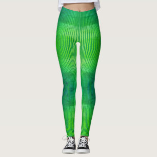 Strippensammlung - fluoreszierende grüne Strumpfh Leggings