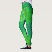 Strippensammlung - fluoreszierende grüne Strumpfho Leggings (Links)