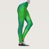 Strippensammlung - fluoreszierende grüne Strumpfho Leggings (Rechts)