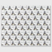 Stripppumpen mit Daisy Geschenkpapier (Flach)