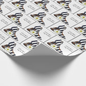 Stripppumpen mit Daisy Geschenkpapier (Ecke)