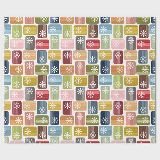 Strippte Rechtecke Geschenkpapier (Flach)