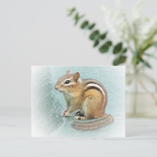 Strippte Süsse - Chipmunk Postkarte (Stehend Vorderseite)