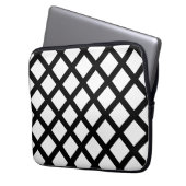 Strippter, Schwarz-weißer Diamant - Laptop-Sieb Laptopschutzhülle (Vorderseite Links)