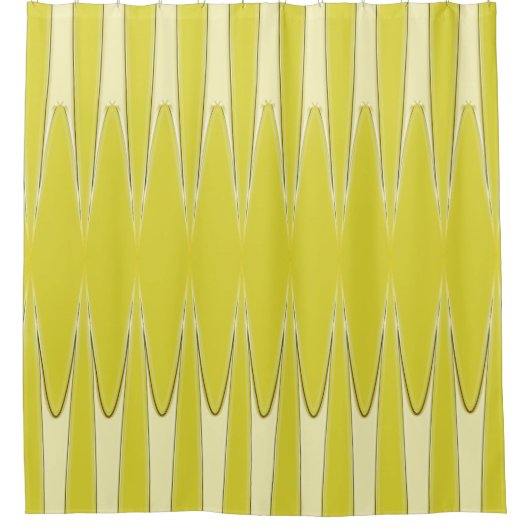 Strips Bloat - Gelb Duschvorhang (Vorderseite)