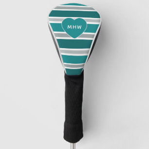 Strips & Heft, benutzerdefinierte Monogramm-Treibe Golf Headcover