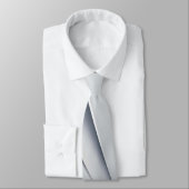 Strips Luxury Gray Blue Print Neck Tie Krawatte (Gebunden)