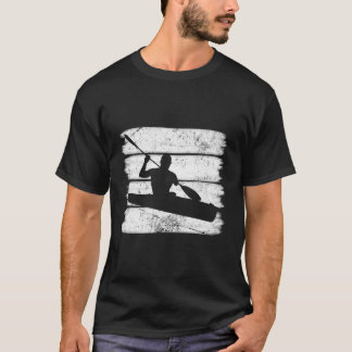 Strips Style Design Kayaking für Weihnachten T-Shirt