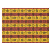 Stripte Blätter fallen in die Saison Tischdecke (Vorderseite (Horizontal))