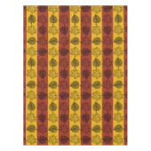 Stripte Blätter fallen in die Saison Tischdecke (Vorderseite)