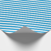 Stripte Diagonal Holiday Simple Blue White Geschenkpapier (Ecke)