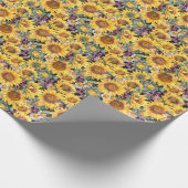 Stripte Flora: farbenfrohe indische Ornamente Geschenkpapier (Ecke)