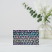 Stripte gestrickte Wolle Visitenkarte (Stehend Vorderseite)