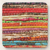 Stripte Gewebe aus Gewebe wirken natürlich Getränkeuntersetzer (Vorderseite)