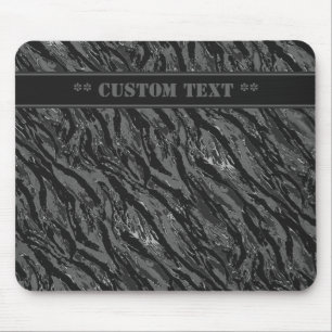 Stripte graue Camouflage Mousepad mit benutzerdefi