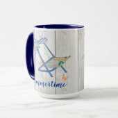 Stripte Hat- und Summertime-Tasse Tasse (Vorderseite Links)