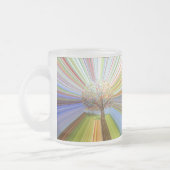 Stripte Herbstfarben Herbstbaum Mattglastasse (Links)