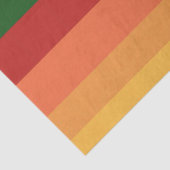 Stripte Herbstfarben Seidenpapier (Detail)