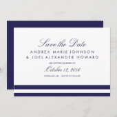 Stripte Hochzeit speichern das Datum Save The Date (Vorne/Hinten)