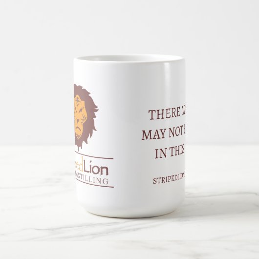 Stripte Lion 15 oz Tasse - Mai oder nicht Rum (Mittel)