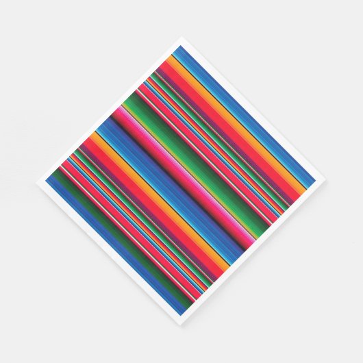 Stripte mexikanische Sarape Napkins Serviette (Ecke)