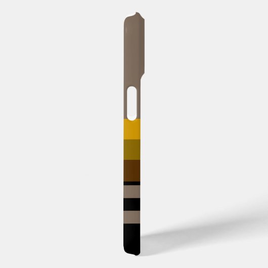 Stripte Namensinitialen Case-Mate iPhone Hülle (Rückseite / Rechts)