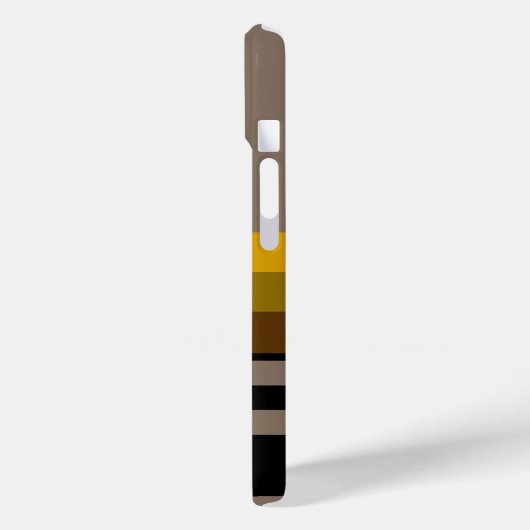 Stripte Namensinitialen Case-Mate iPhone Hülle (Rückseite / Links)