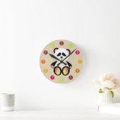 Stripte Panda Uhr (Zuhause)