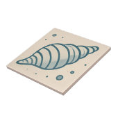 Stripte Spirale Muschel Minimal Art Tile Fliese (Seite)