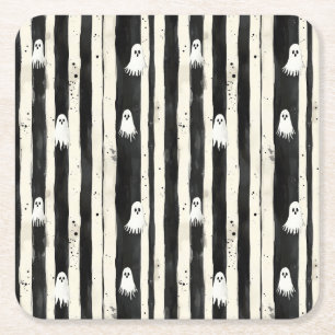 Stripte Spirituosen - Eine Parade geistreicher Lau Rechteckiger Pappuntersetzer