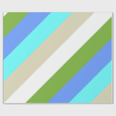 Stripte Strandfarben von Sint Maarten Geschenkpapier (Flach)
