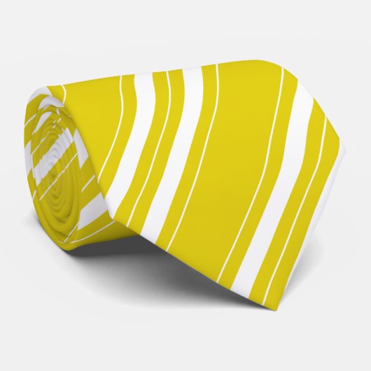 Stripte traditionelle Zitrine Krawatte (Gerollt)