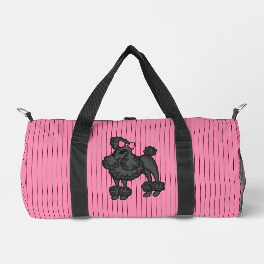 Stripteppiche Tasche für Poodle Duffel (Vorderseite)