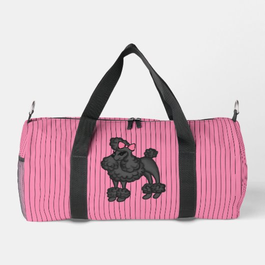 Stripteppiche Tasche für Poodle Duffel (Rückseite)