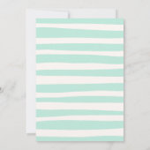 Stripter Beach Wavy Frame Abschluss Einladung (Rückseite)