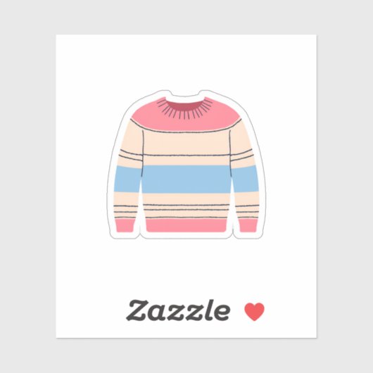 Stripter Crewneck Aufkleber (Blatt)