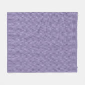 Stripter Herringbone-Lavendel Fleecedecke (Vorderseite (Horizontal))