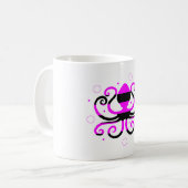 Stripter Kraken-Kaffeecup Kaffeetasse (Vorderseite Links)