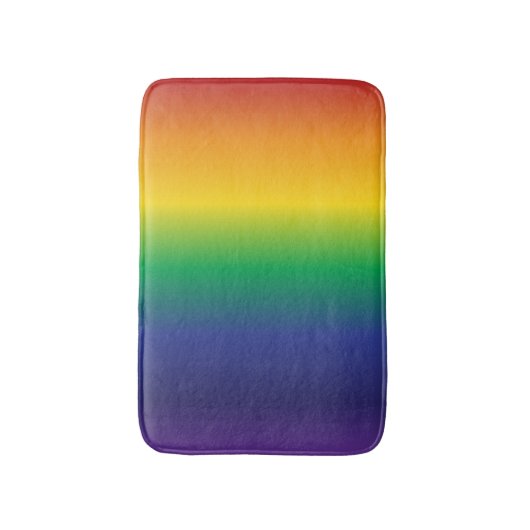 Stripter Regenbogenstrahler Badematte (Vorderseite Vertikal)