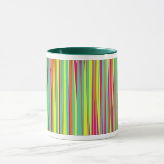 Striptes abstraktes Design Tasse (Zentrum)