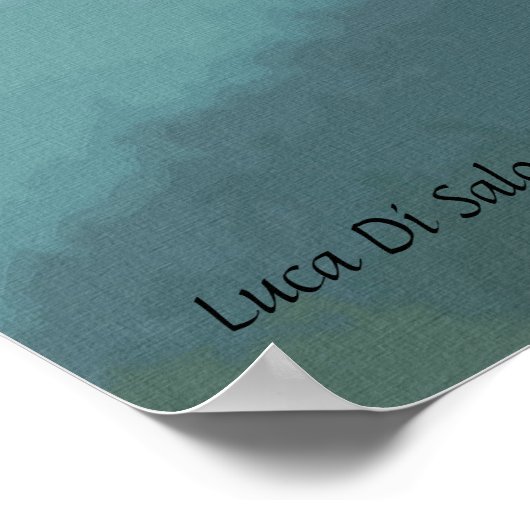 Striptes Basssigniertes Bild Poster (Ecke)