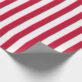 Striptes Geschenkpapier rot-weiß 10 (Ecke)
