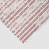 Striptes Grunge Pink und Elfenbeingewebe Seidenpapier (Ausschnitt)