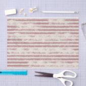 Striptes Grunge Pink und Elfenbeingewebe Seidenpapier (Handwerk)