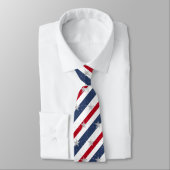 Striptes Red White & Blue 2 Star Spangled Neck Tie Krawatte (Gebunden)